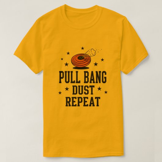 Shotgun SkeetTrap Clay Pigeon Shooting Vintage T-shirt (Design voorkant)