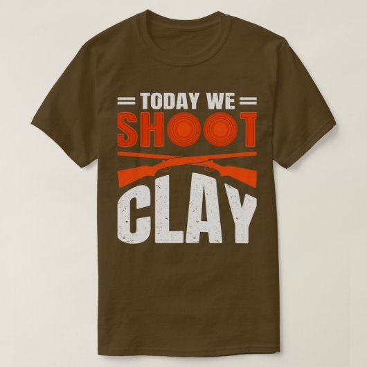 Shotgun Trap Clay Pigeon 14 T-shirt (Design voorkant)