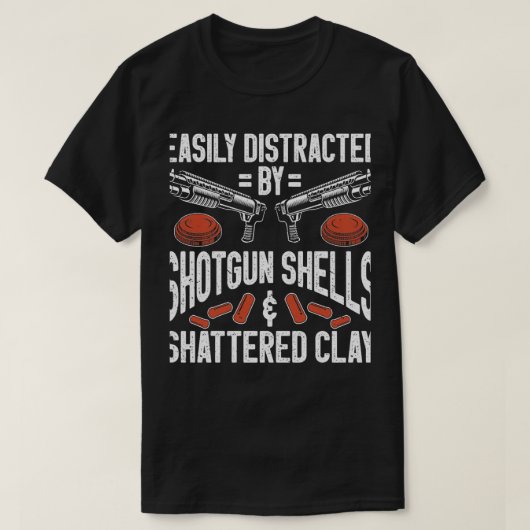 Shotgun Trap Clay Pigeon 8 T-shirt (Design voorkant)