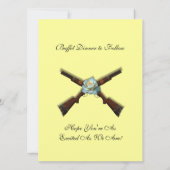 Shotgun Wedding Invitations in Canary Yellow Kaart (Achterkant)