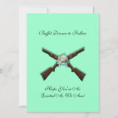 Shotgun Wedding Invitations in Mint Green Kaart (Achterkant)