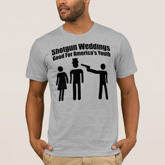 Shotgun Wedding, zwart T-shirt (Voorkant)
