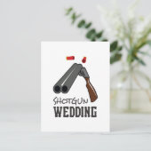 SHOTGUN WEDING BRIEFKAART (Staand voorkant)