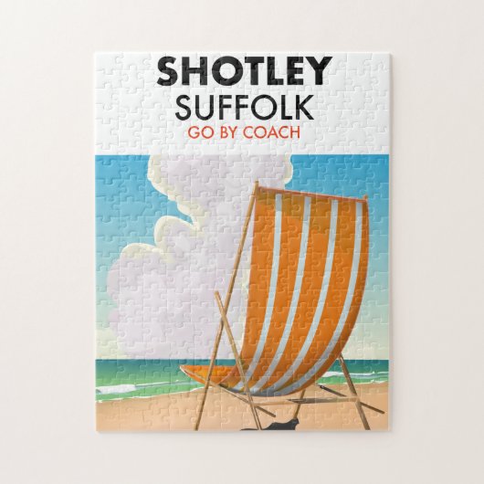 Shotley suffolk strandreisposter legpuzzel (Verticaal)