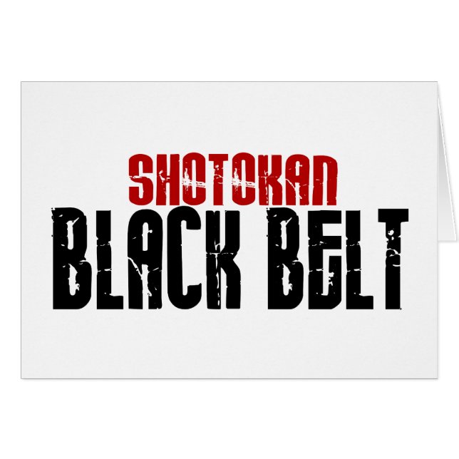 Shotokan Black Belt Karate (Voorkant Horizontaal)