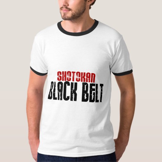 Shotokan Black Belt Karate T-shirt (Voorkant)