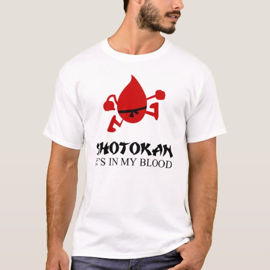 shotokan in mijn bloed t-shirt (Voorkant)