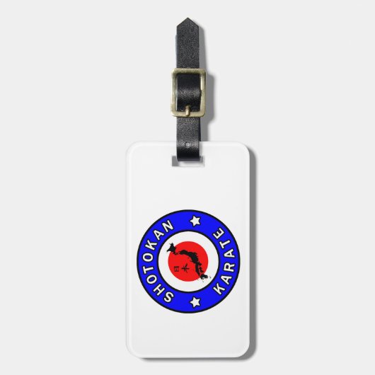 Shotokan Karate Bagagelabel (Voorkant verticaal)