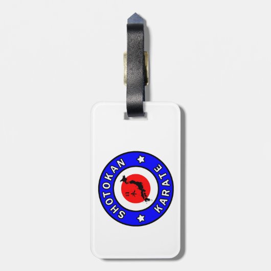 Shotokan Karate Bagagelabel (Achterkant verticaal)