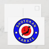 Shotokan Karate Briefkaart (Voorkant / Achterkant)