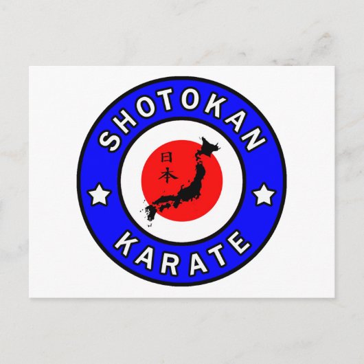 Shotokan Karate Briefkaart (Voorkant)