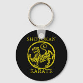 Shotokan Karate  Distressed Karate Gi Logo Sleutelhanger (Voorkant)