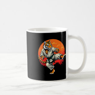 Shotokan Karate Fighter Martial Arts Tijger Funny Koffiemok