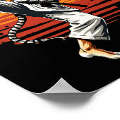 Shotokan Karate Fighter Martial Arts Tijger Funny  Poster (Hoek)