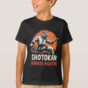 Shotokan Karate Fighter Martial Arts Tijger Funny  T-shirt