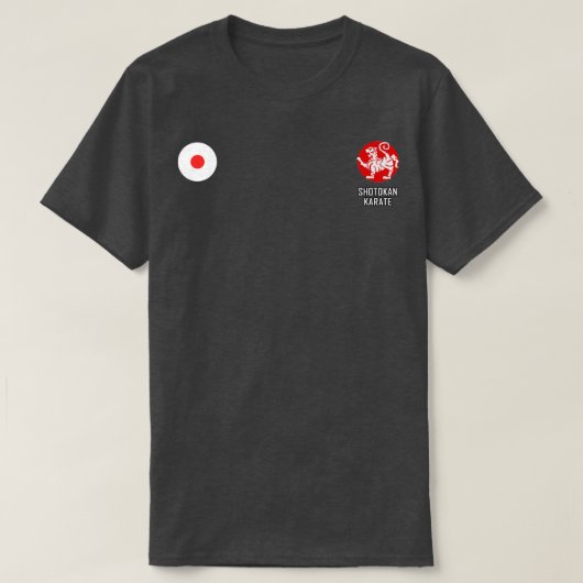 Shotokan Karate Japan Flag T-shirt (Design voorkant)