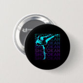 Shotokan Karate Japanese Martial Arts Retro  Ronde Button 5,7 Cm (Voorkant /achterkant)