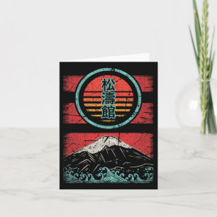 Shotokan Karate Kanji Retro jaren 80 Stijl Kaart