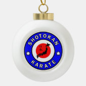 Shotokan Karate Keramische Bal Ornament (Voorkant)