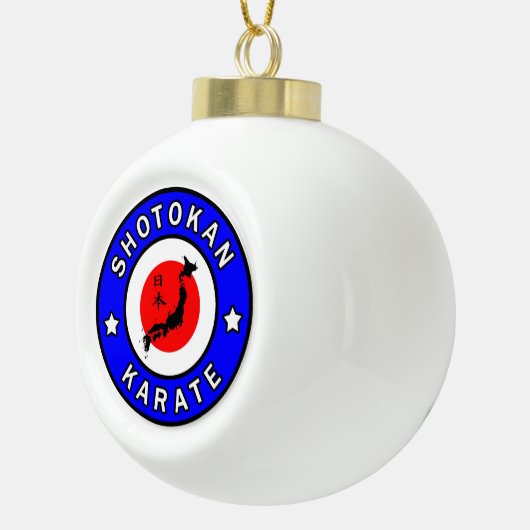 Shotokan Karate Keramische Bal Ornament (Rechts)