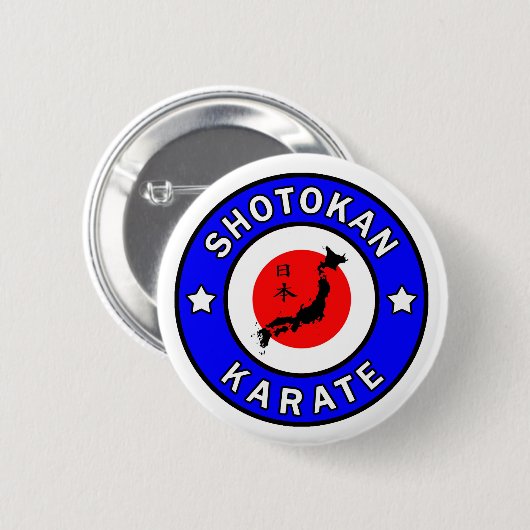 Shotokan Karate-knop Ronde Button 5,7 Cm (Voorkant /achterkant)