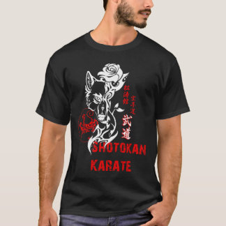 Shotokan Karate Lone Budo Wolf - Karate T-Shirt