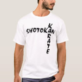 Shotokan Karate omhoog en omlaag T-shirt (Voorkant)
