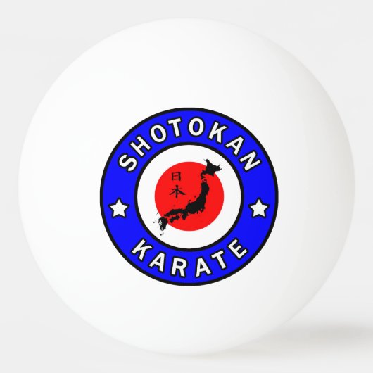 Shotokan Karate Pingpongbal (Voorkant)