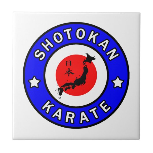 Shotokan Karate Tegeltje (Voorkant)
