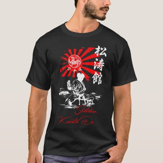 Shotokan Karate Tekki Stance Budo Mode T-Shirt (Voorkant)