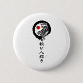 Shotokan Karate Tiger 1  Ronde Button 5,7 Cm (Voorkant)