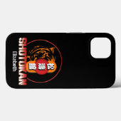 Shotokan Karate Tiger en Japanse Kanji Jouw naam Case-Mate iPhone Case (Achterkant (horizontaal))