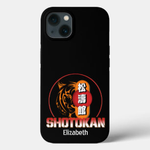 Shotokan Karate Tiger en Japanse Kanji Jouw naam Case-Mate iPhone Case