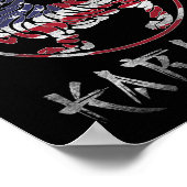 Shotokan Karate Tiger Symbool Amerikaanse Squad Ma Poster (Hoek)