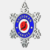 Shotokan Karate Tin Sneeuwvlok Ornament (Rechts)