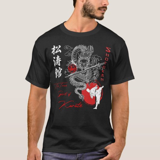 Shotokan Karate True Spirit door Zanshin-Art T-Shi T-shirt (Voorkant)