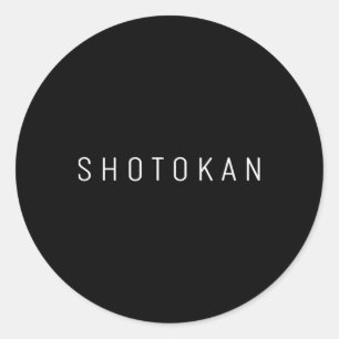 Shotokan Karate Uniform Karate Outfit Modern Font Ronde Sticker