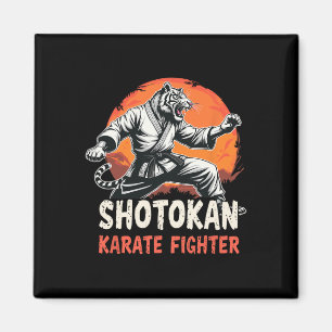 Shotokan Karate Vechters Martial Arts Tijger Grapp Magneet