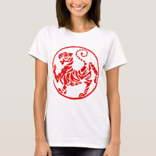 Shotokan Red Rising Sun Tiger Japans Karate T-shirt