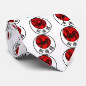 Shotokan Rising Sun Japanse kalligrafie - Karate Stropdas (Opgerold)