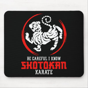 Shotokan Symbol Training Wees voorzichtig Instruct Muismat