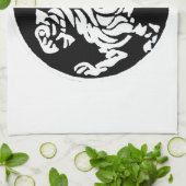 SHOTOKAN TIGER BLACK EN WHITE THEEDOEK (Gevouwen)