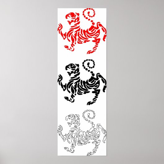 Shotokan Tiger Poster (Voorkant)