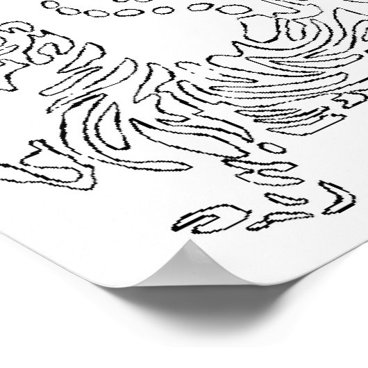 Shotokan Tiger Poster (Hoek)