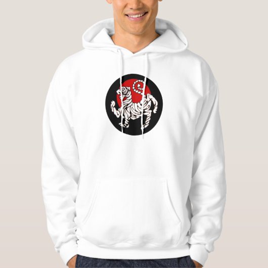 Shotokan Tiger Rising Sun Hoodie (Voorkant)
