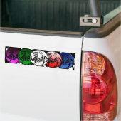 SHOTOKAN TIGER Stunning Multicolor Bumpersticker (Op Truck)