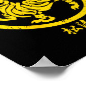 Shotokan Tijger Karate Symbool Goud Martial Poster (Hoek)