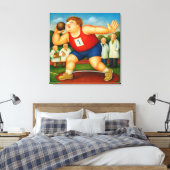 Shotput - Large Wrapped Canvas Art Print (Insitu (Slaapkamer))