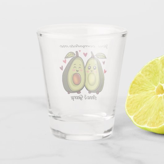  Shots avocado love Shot Glas (Achterkant)