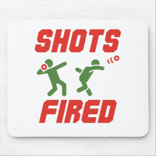 Shots Fired Funny Shot Put Track and Field Muismat